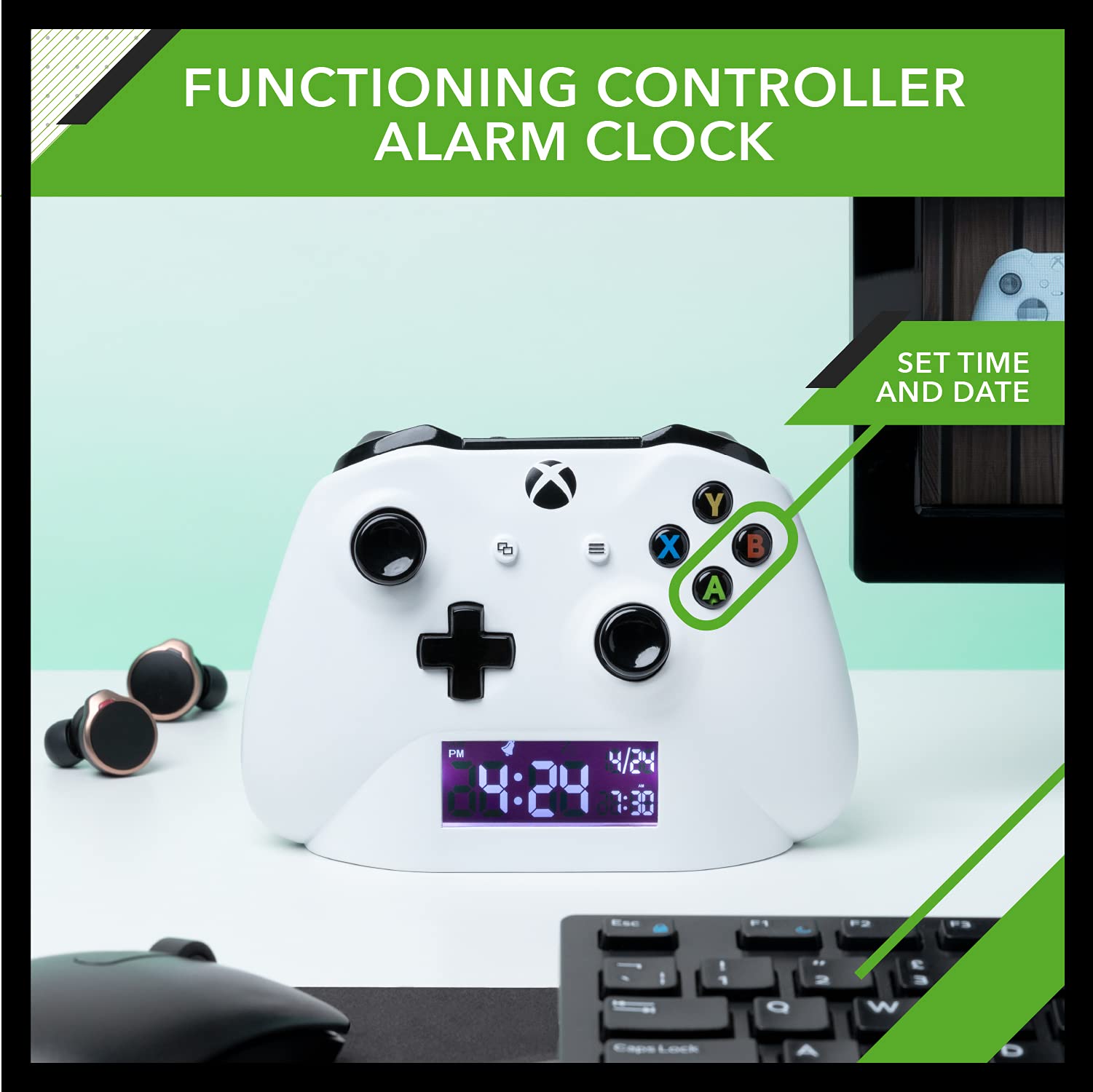 Paladone Xbox Controller Wecker Digital USB 15 cm