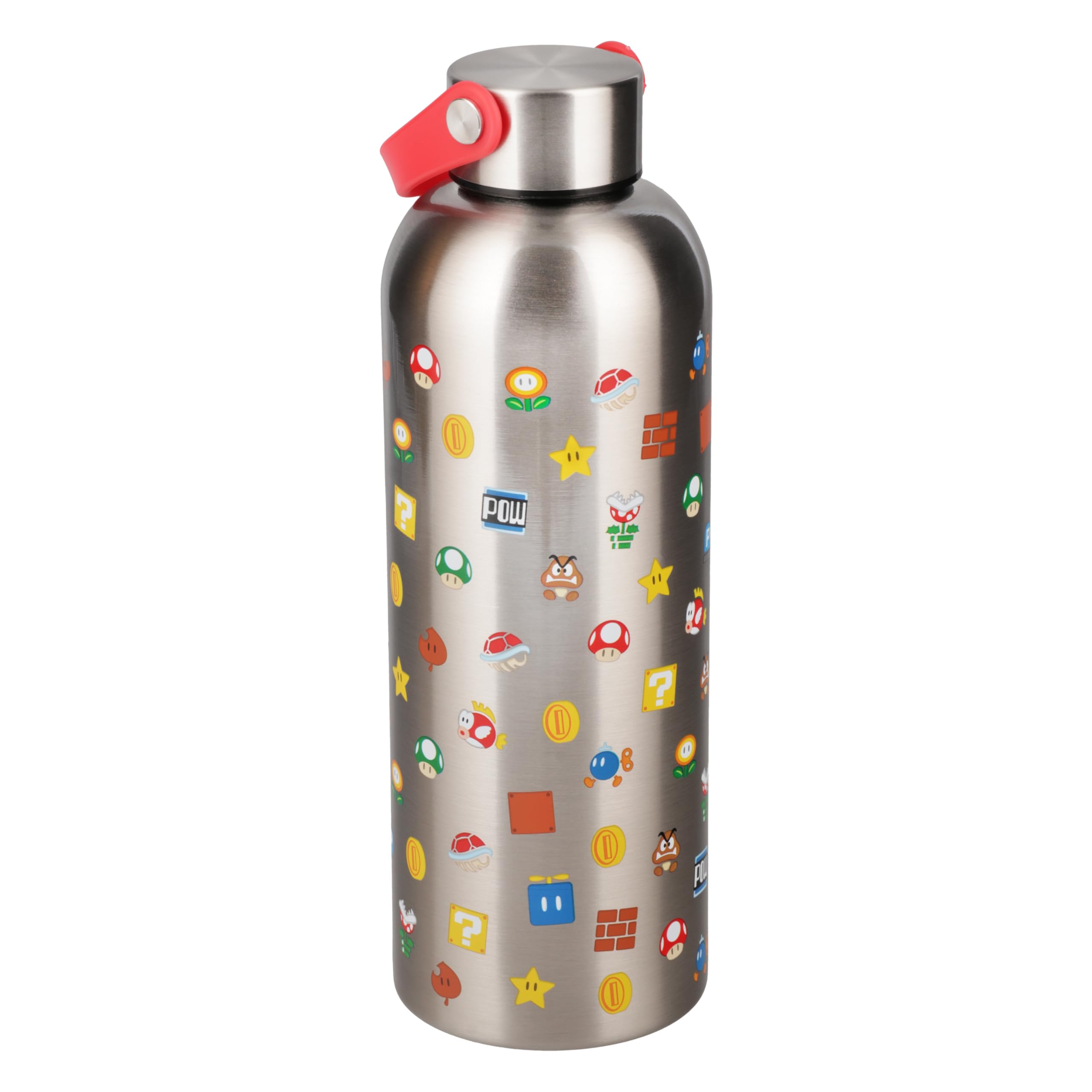 Paladone Super Mario Metall-Trinkflasche 500 ml Edelstahl