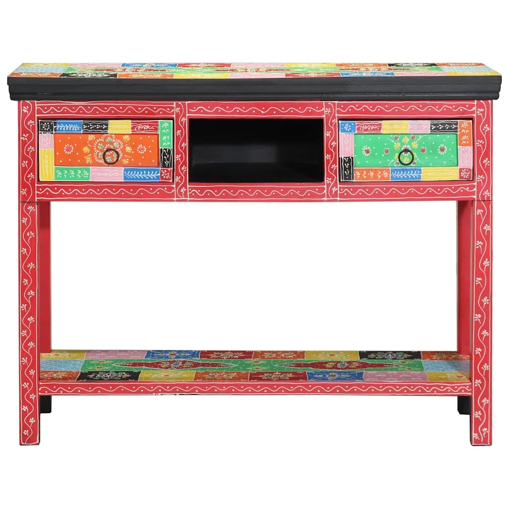 vidaXL Konsolentisch Mehrfarbig 100x30x77 cm Mangoholz