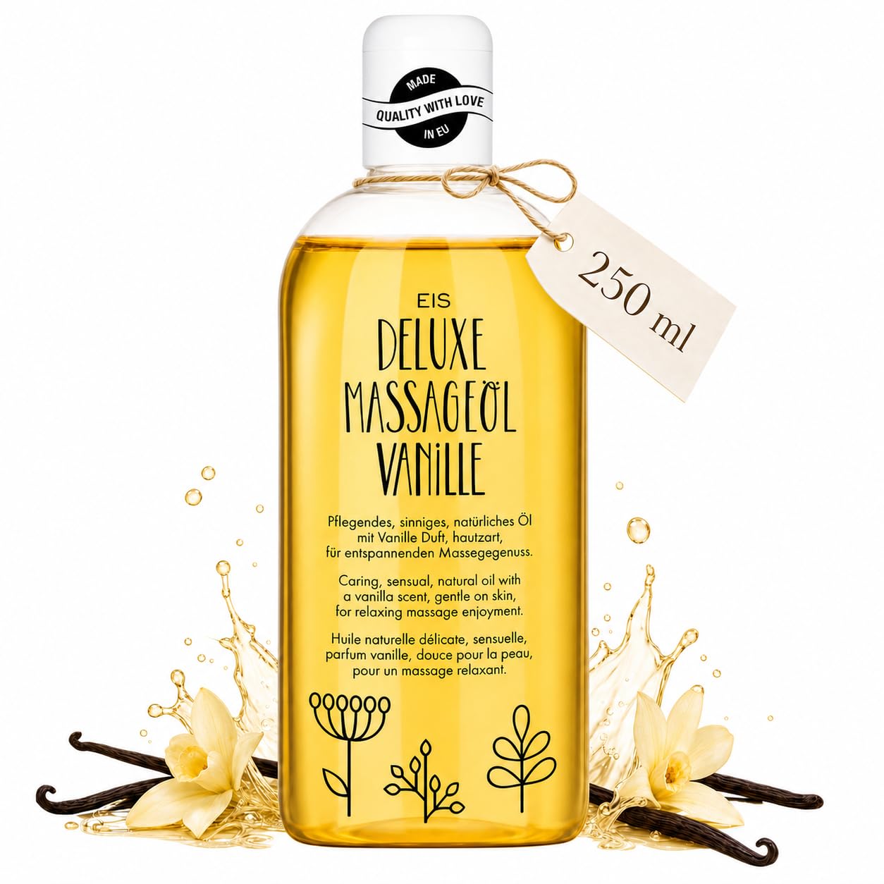 EIS Deluxe Massageöl Neutral 250 ml unparfümiert hautverträglich