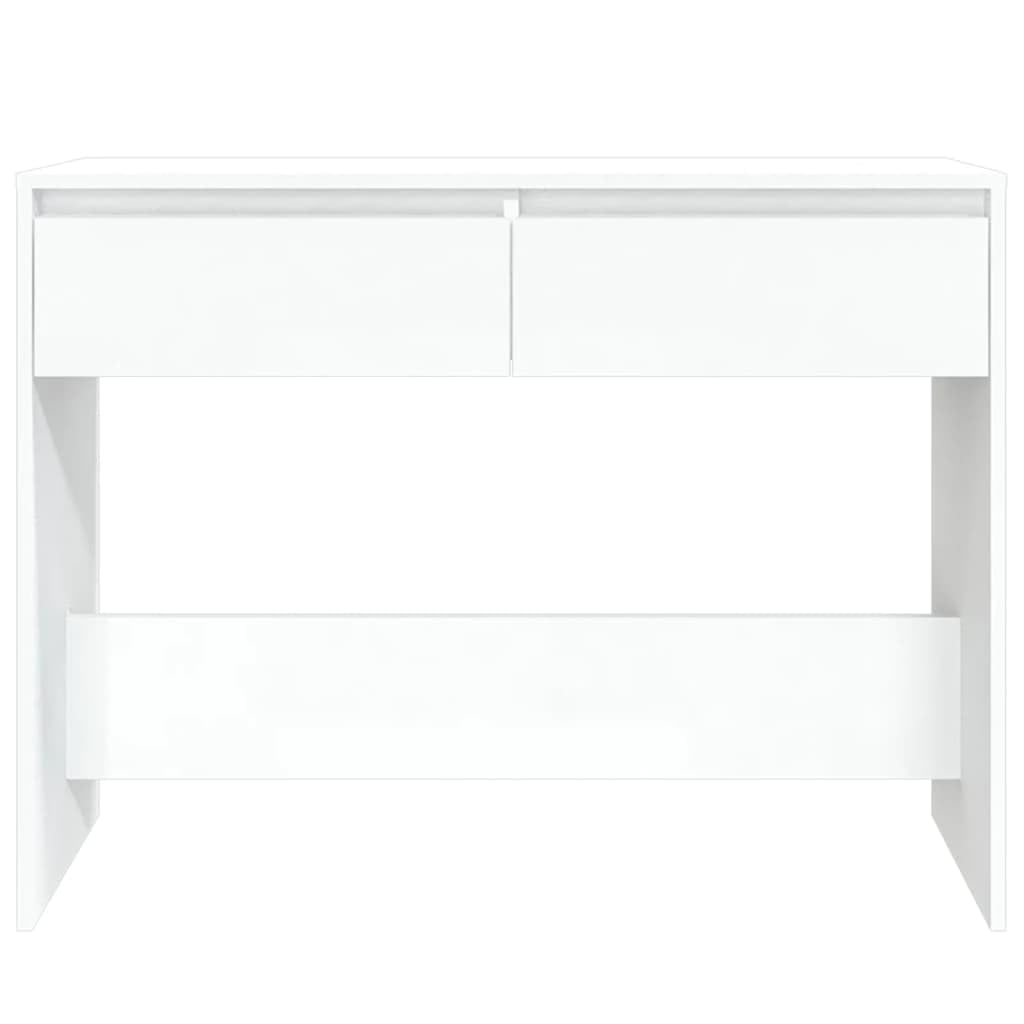 vidaXL Konsolentisch Weiß 100x35x76,5 cm mit Schubladen