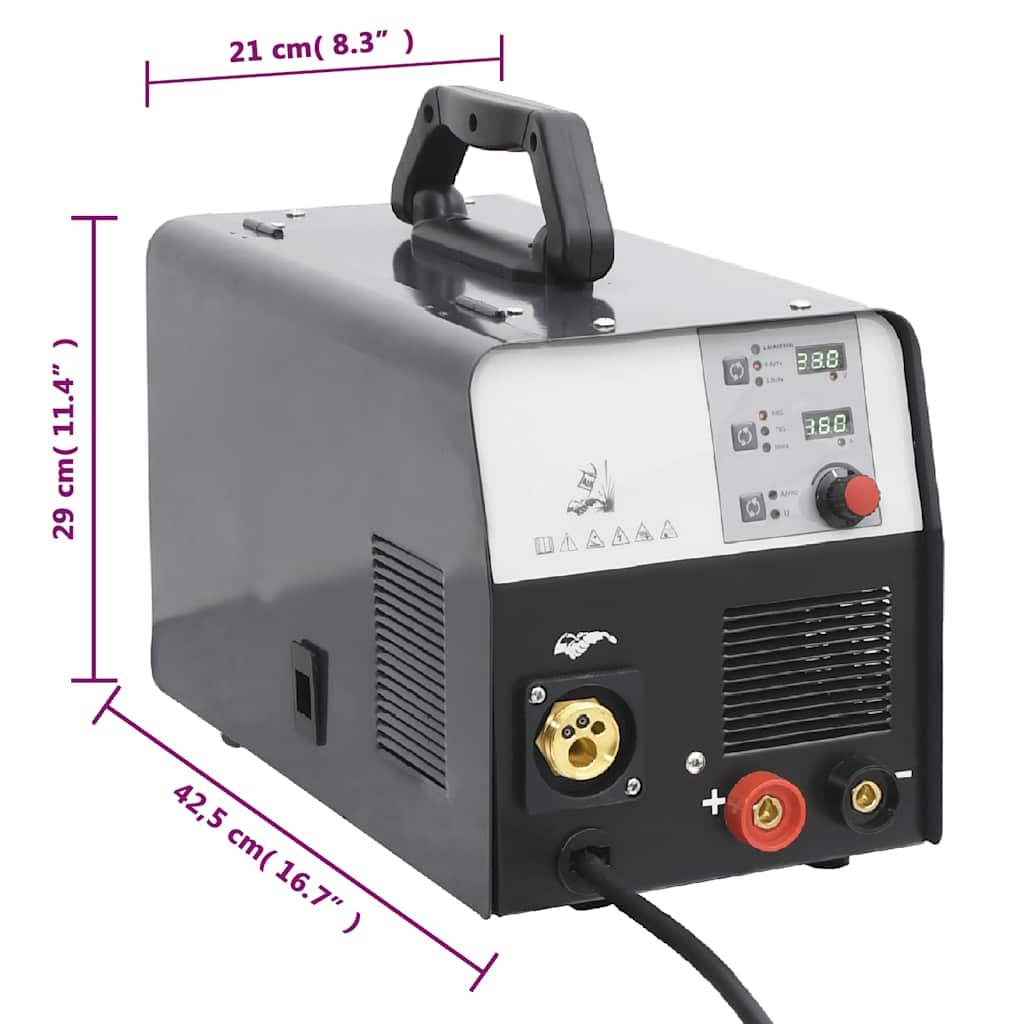 vidaXL Heimwerker Schweißgerät MIG/MMA/WIG 200A 230V 42,5cm