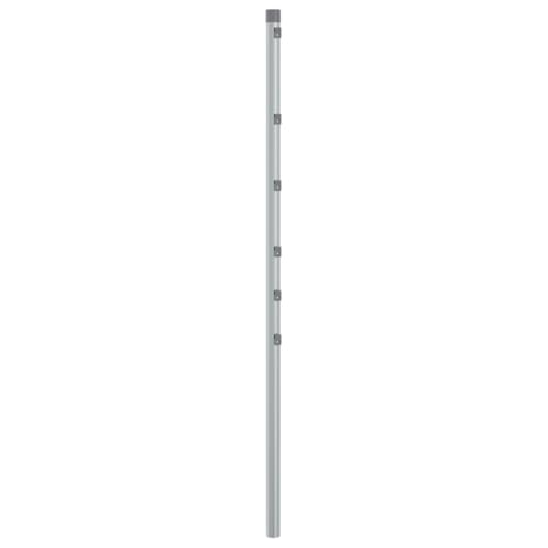 vidaXL Heim & Garten Zaunpfosten 15 Stk 120 cm Silber