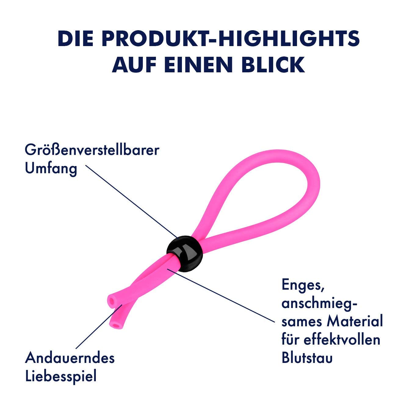 EIS Sextoys Penisring Silikon verstellbar 1-6 cm