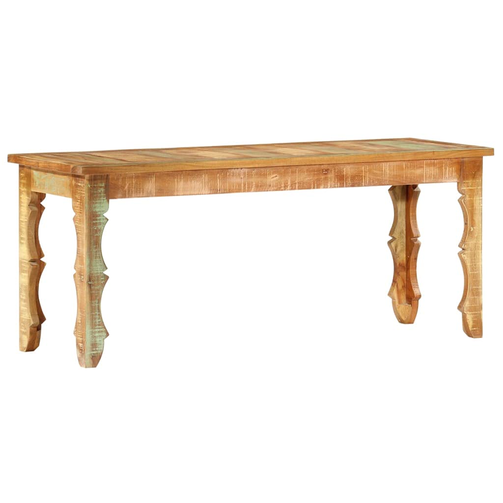 vidaXL Möbel Sitzbank Massivholz 110x35x45 cm Recycelt