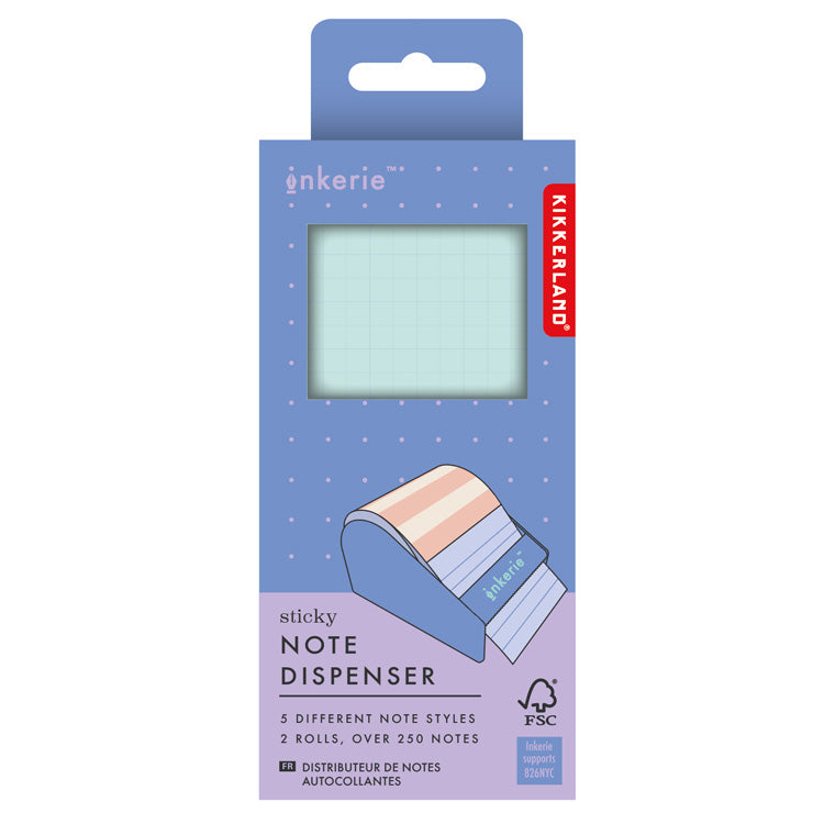 Kikkerland Inkerie Sticky Note Dispenser Haftnotizspender 2 Rollen
