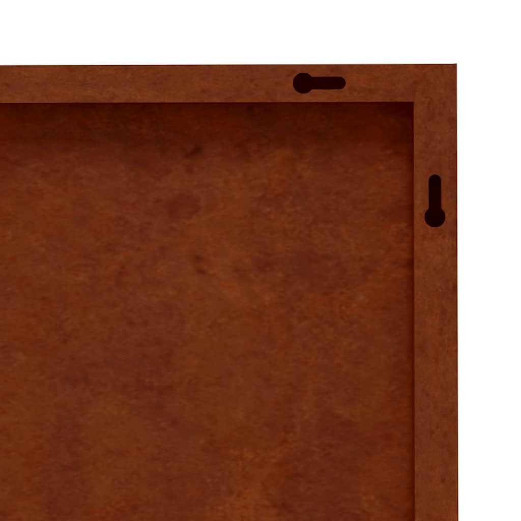 vidaXL Wanddeko Cortenstahl Bambus 105x55 cm Rost