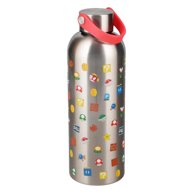 Paladone Super Mario Metall-Trinkflasche 500 ml Edelstahl