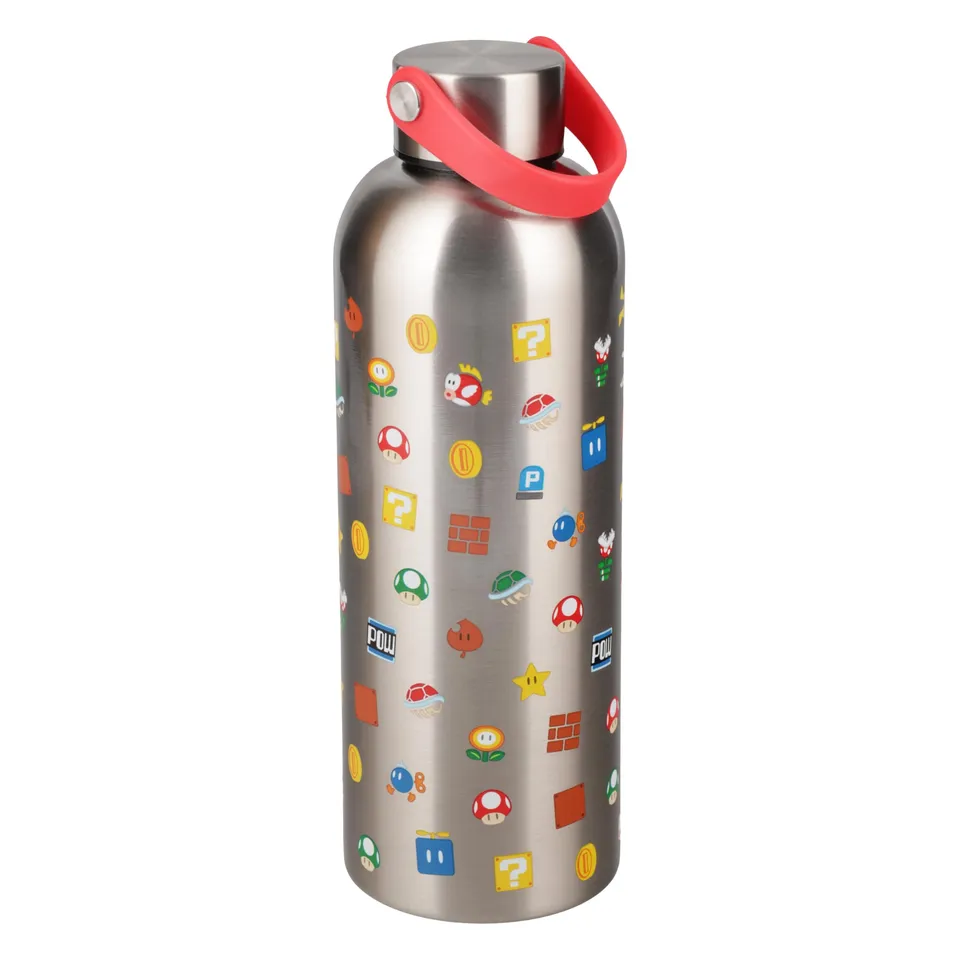 Paladone Super Mario Metall-Trinkflasche 500 ml Edelstahl