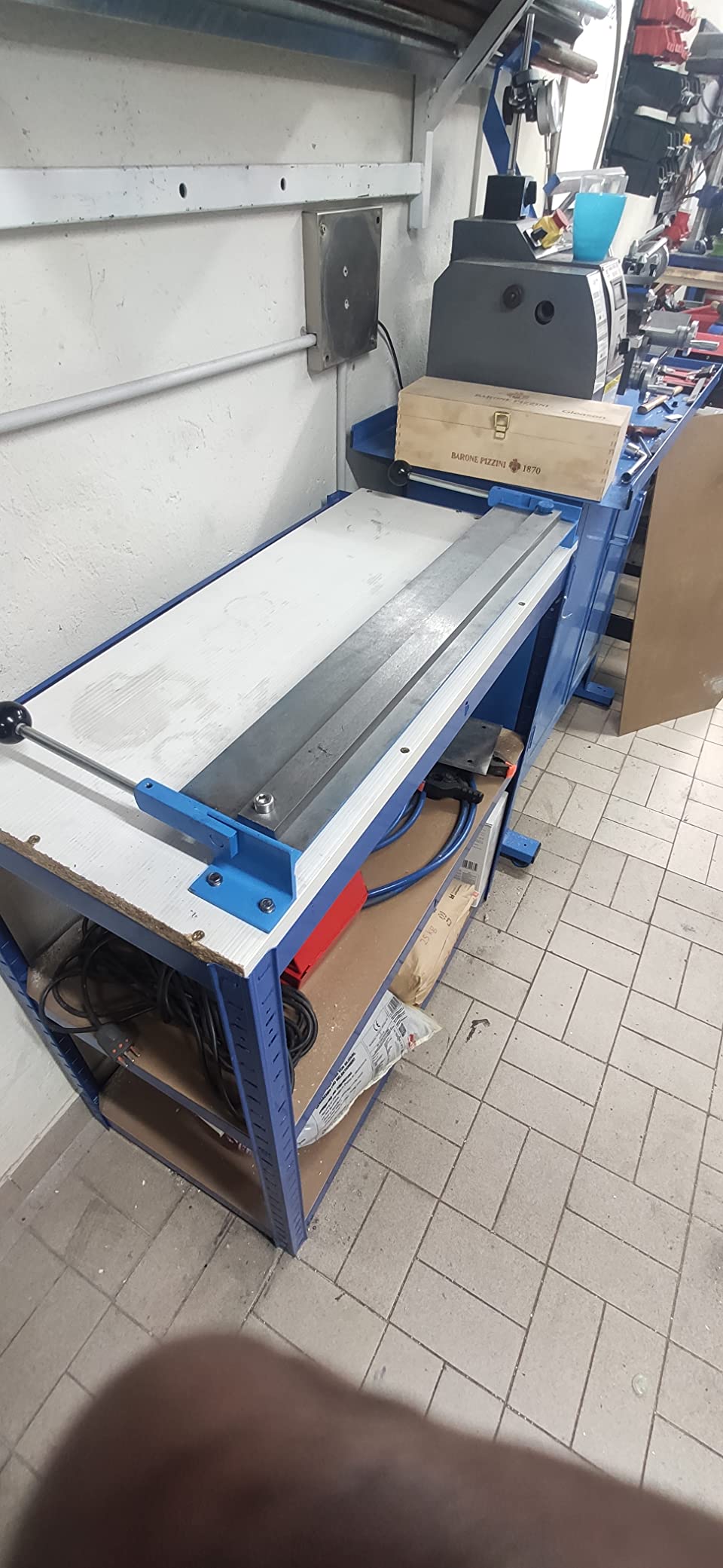 vidaXL Abkantbank Biegemaschine Blechbieger 760 mm 1,2 mm