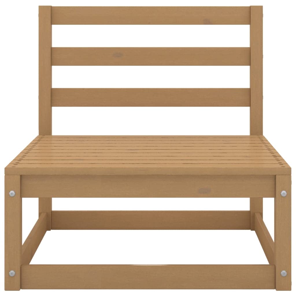 vidaXL Heim & Garten Gartensofa 3-Sitzer Honigbraun Kiefernholz
