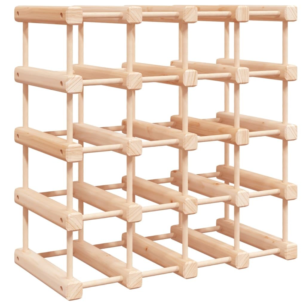 vidaXL Weinregal 20 Flaschen Kiefer 46,5x23x46,5 cm