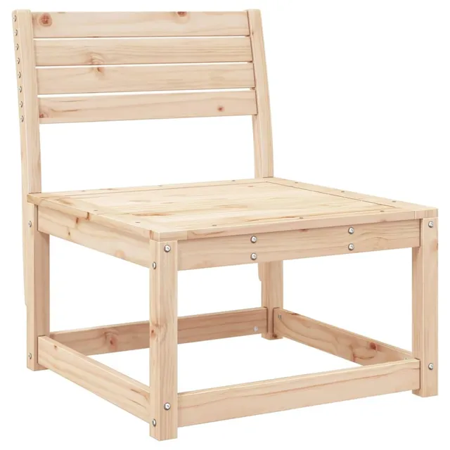 vidaXL Gartensofa ohne Armlehnen Kiefer Massivholz 63,5 cm