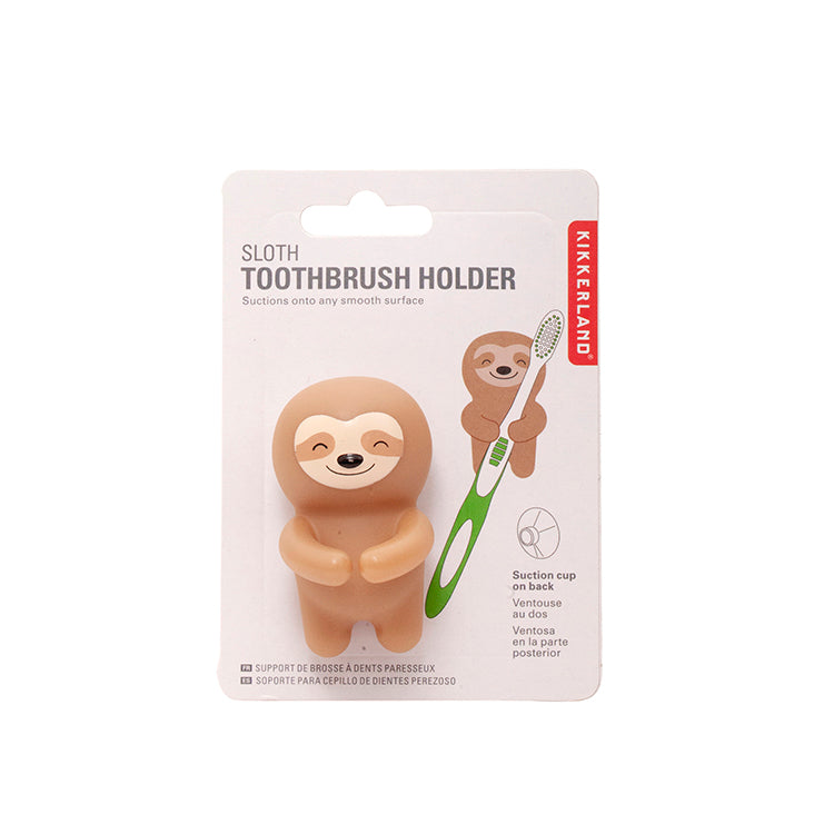 Kikkerland Sloth Zahnbürstenhalter Faultier Saugnapf Bad