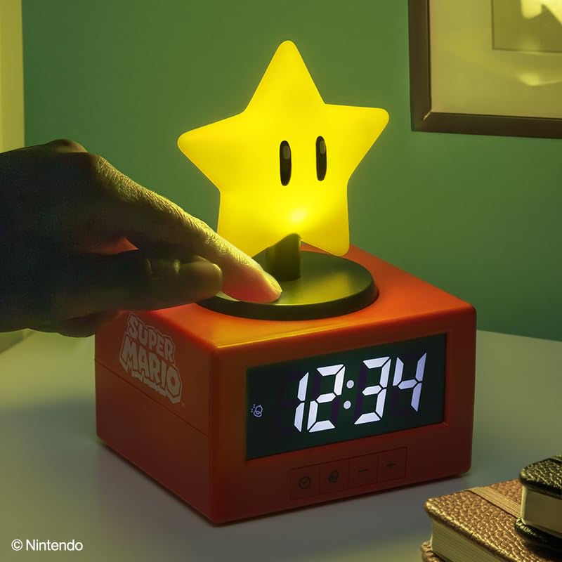 Paladone Nintendo Super Star Wecker Nachtlicht 15 cm Figur