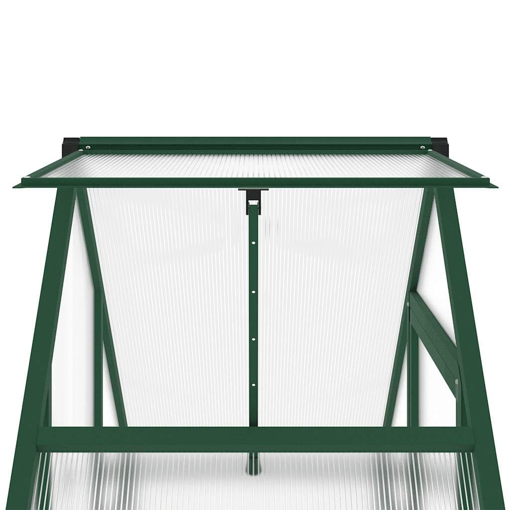vidaXL Heim & Garten Gewächshaus 169x58x195 cm Grün Alu