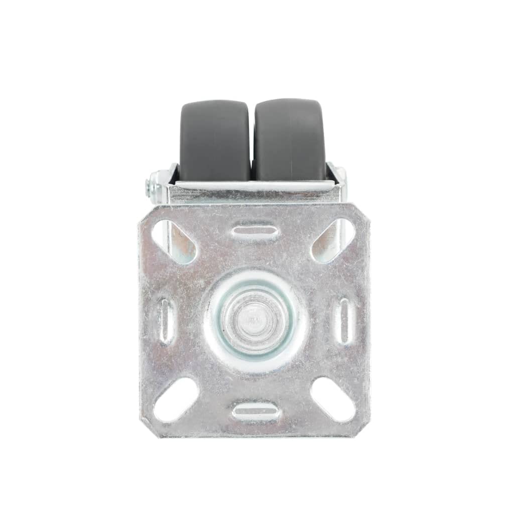 vidaXL Zwillings-Lenkrollen 50 mm Möbelrollen 12er