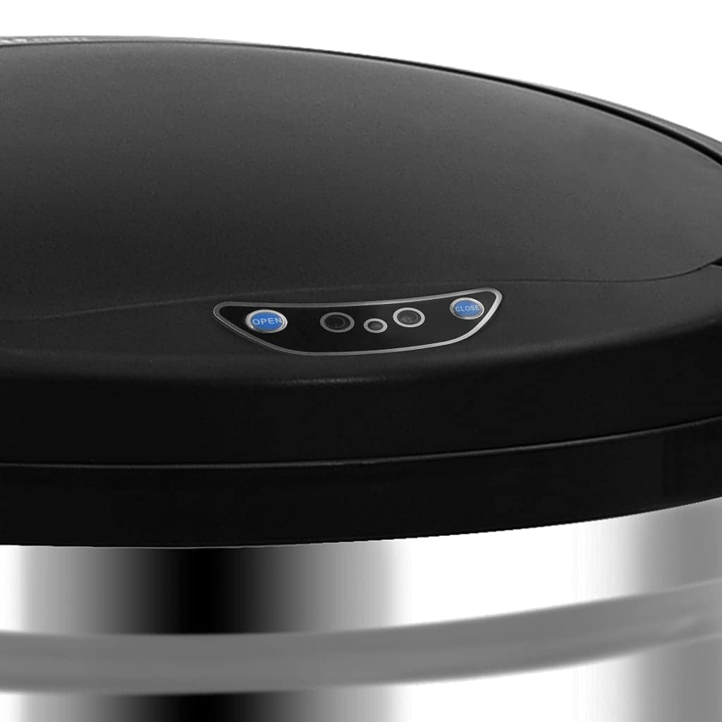 vidaXL Sensor Mülleimer 30 L Edelstahl Automatisch Silber