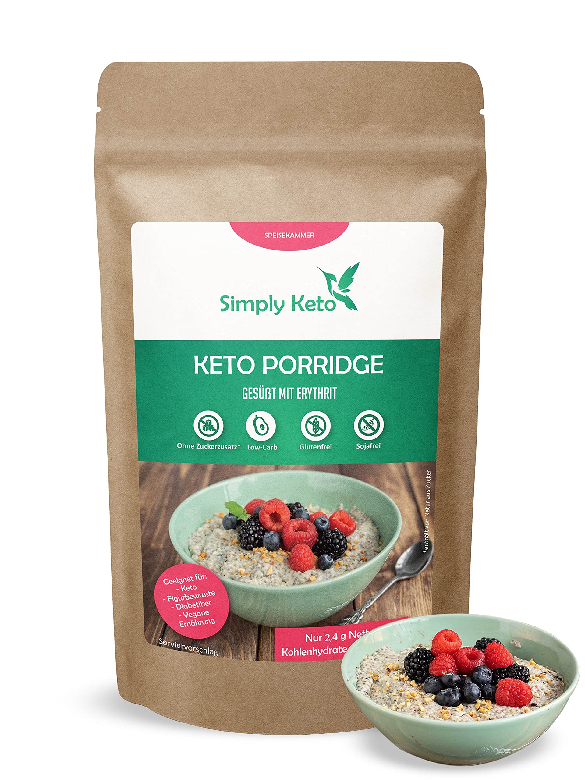 Keto Simply Keto Porridge zuckerfrei 980 g Low Carb