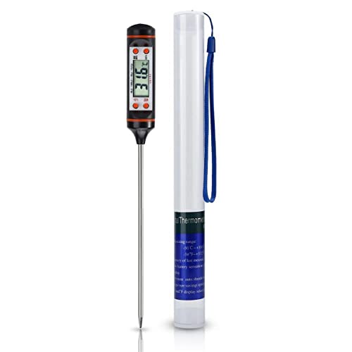 Intirilife Digitales Küchenthermometer schwarz 25 cm Edelstahl