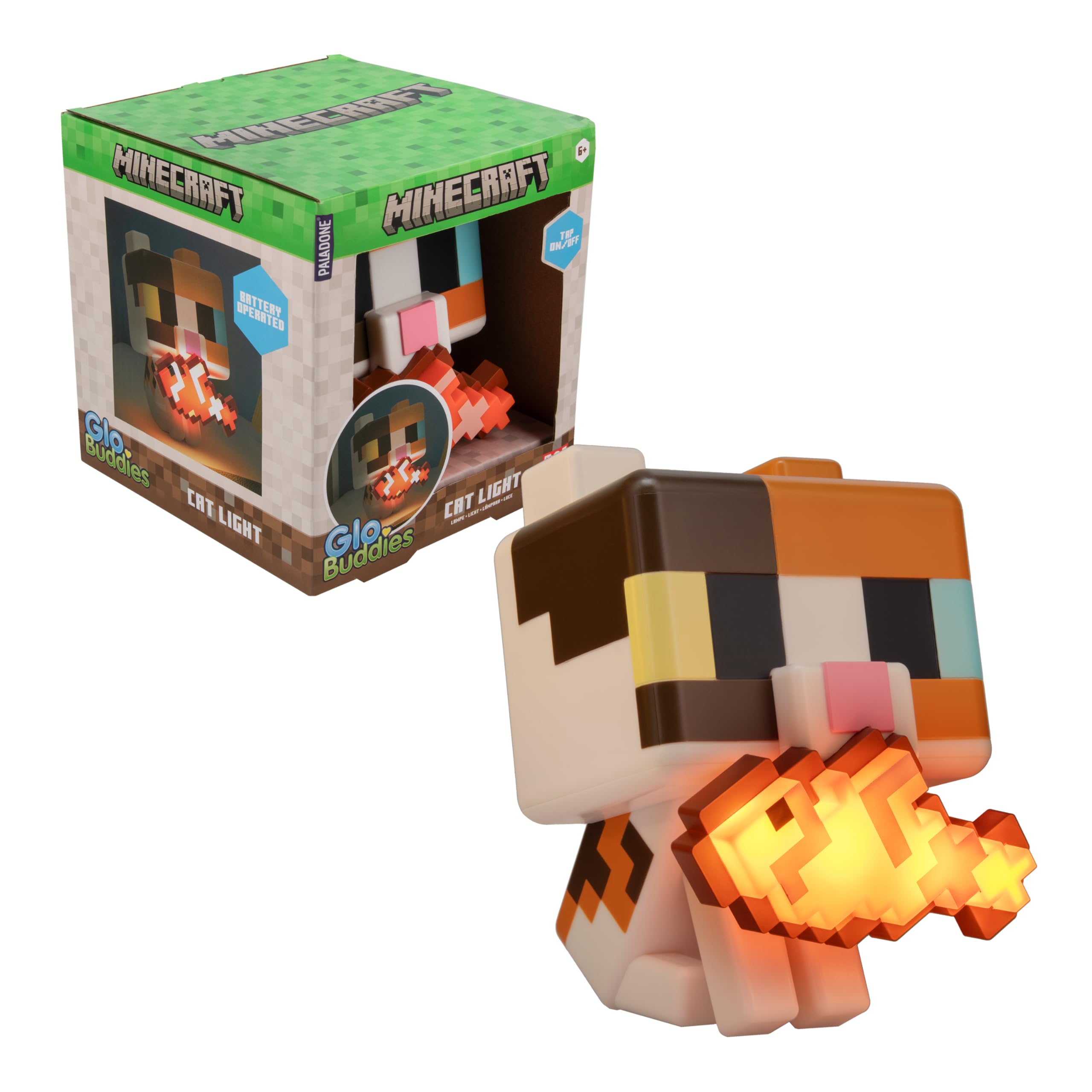 Paladone Lighting Minecraft Cat GloBuddies Lampe 15 cm