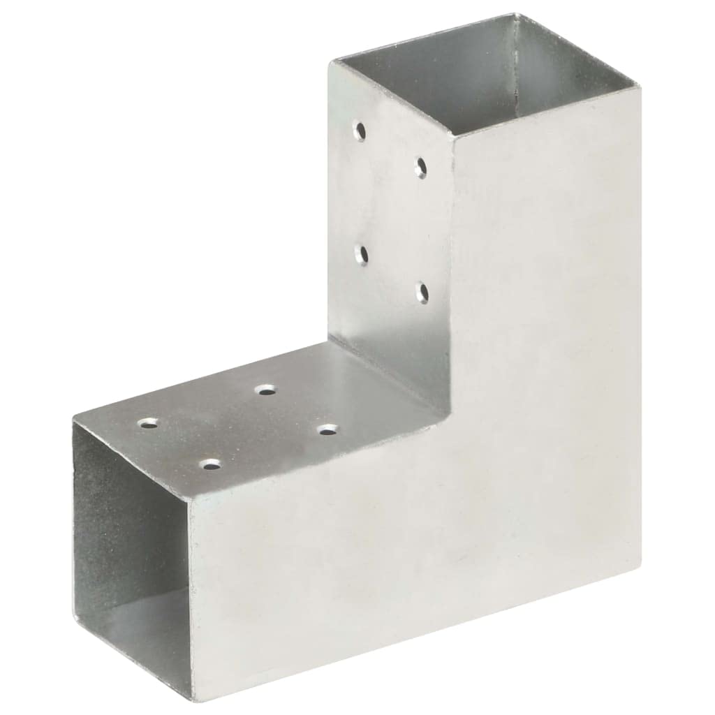 vidaXL Pfostenverbinder L-Form 71x71 mm verzinkt Metall