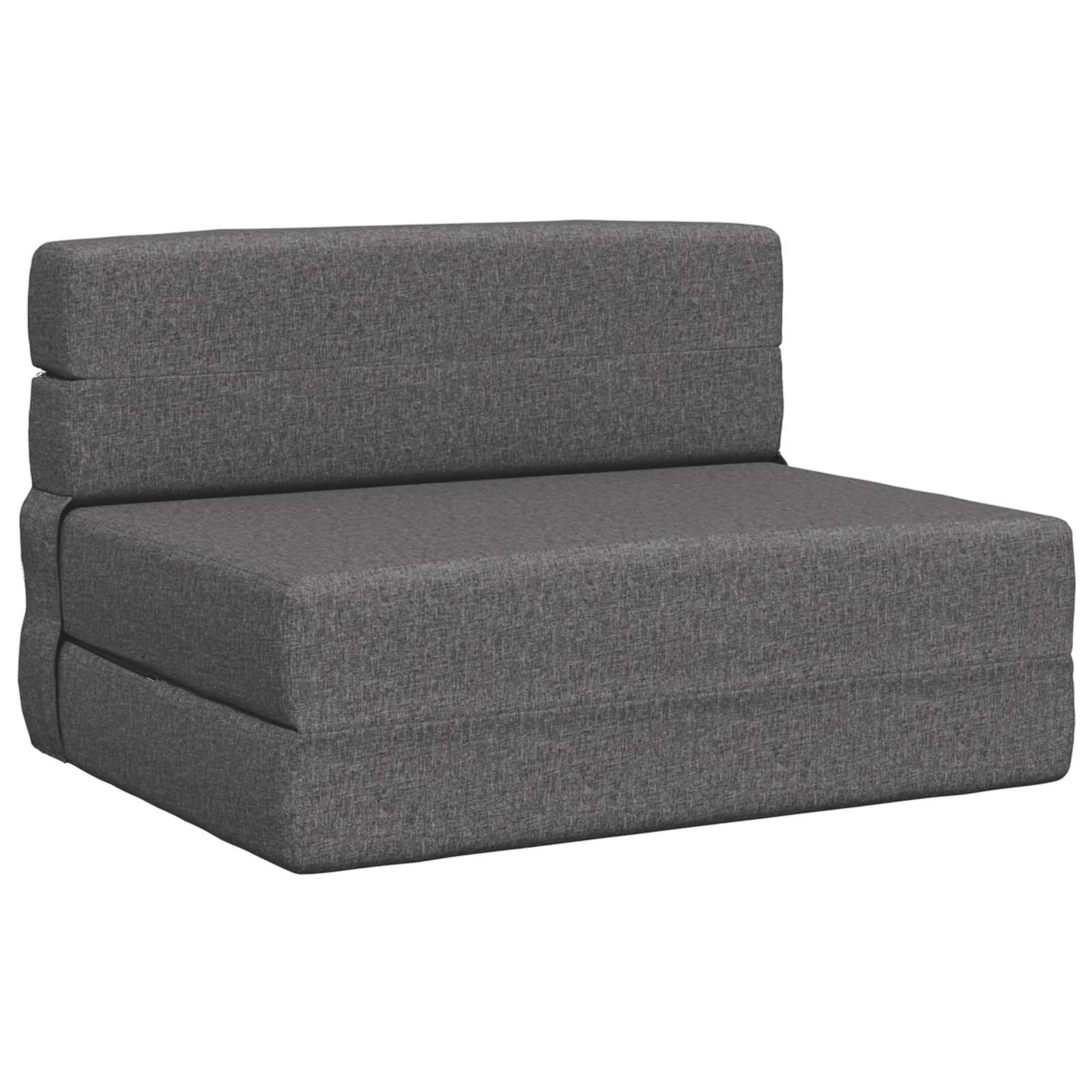 vidaXL Möbel Klappsofa Bett Schlafsofa Hellgrau 174 cm Stoff