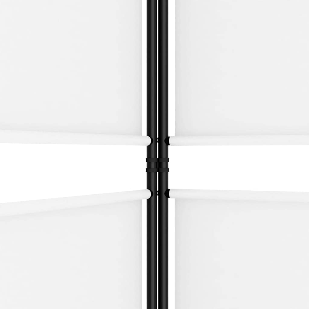 vidaXL Paravent 3-tlg. 150x180 cm Stoff weiß
