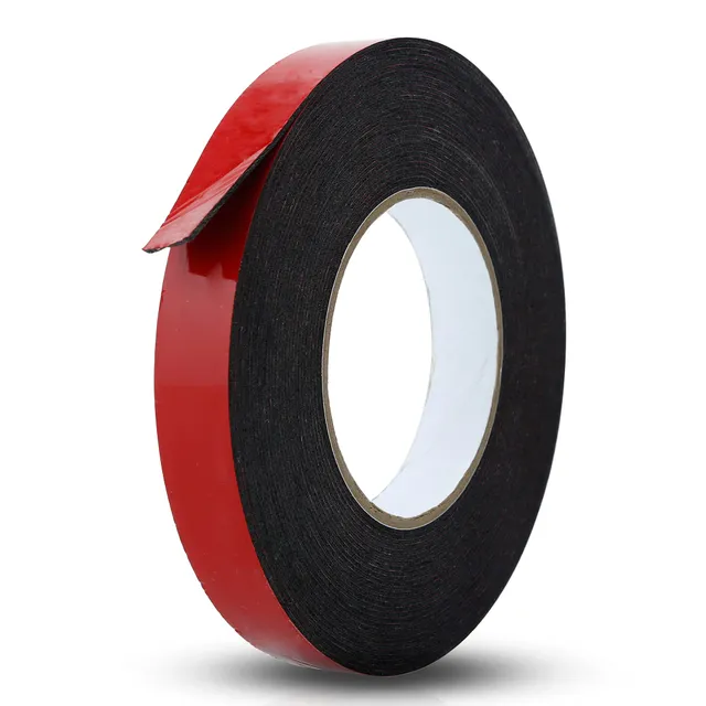 Intirilife Schaumklebeband doppelseitig schwarz 10mmx30m