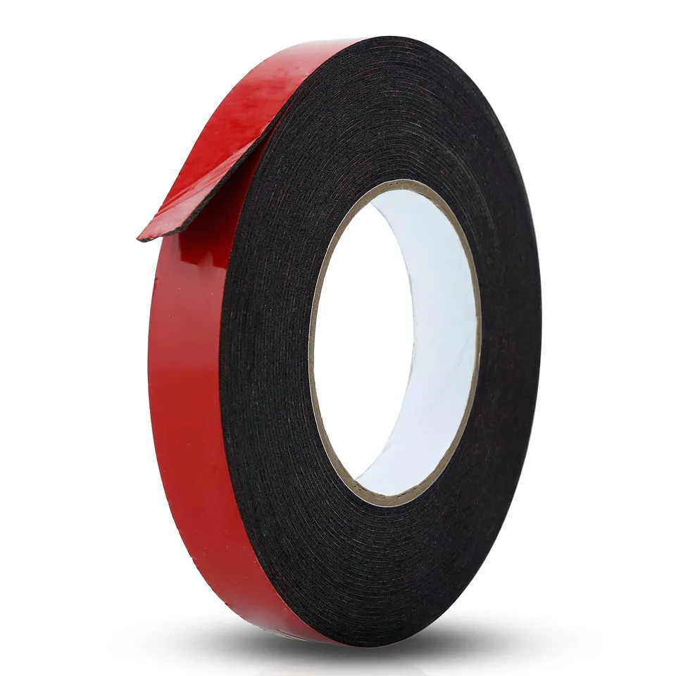Intirilife Schaumklebeband doppelseitig schwarz 10mmx30m