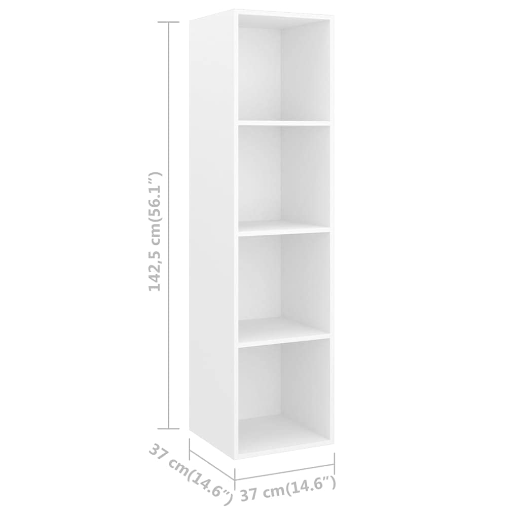 vidaXL Möbel TV-Schrank-Set 2-tlg Weiß Holzwerkstoff Hängend