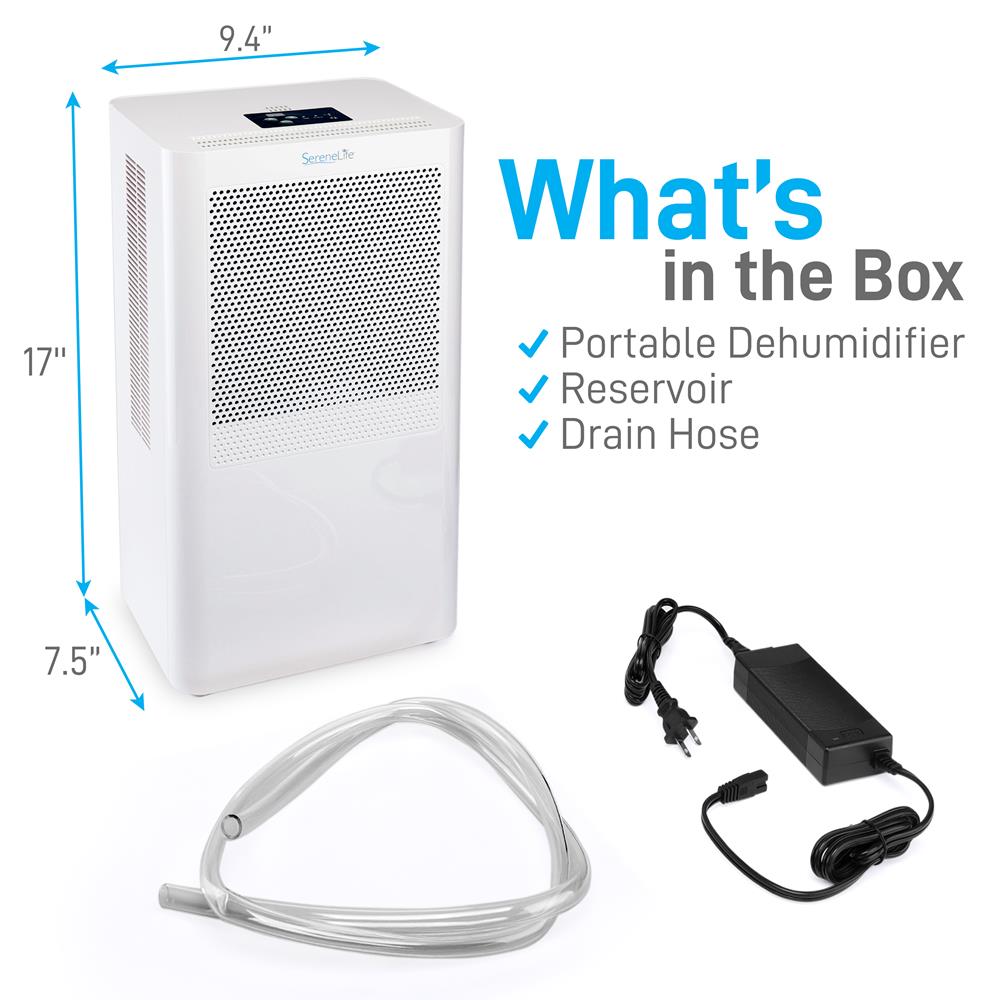 Serenelife DeHumidifiers PDUMID95 Luftentfeuchter 3L leise