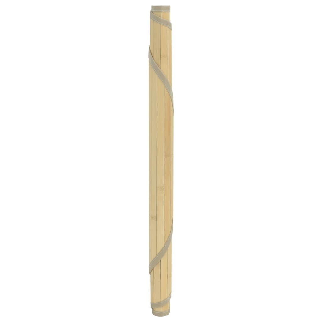 vidaXL Heim & Garten Teppich Rund 100 cm Bambus Hell Natur
