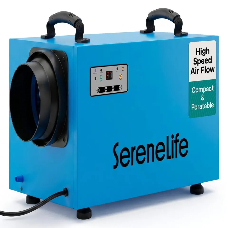 Serenelife DeHumidifiers Luftentfeuchter blau 58 L leise