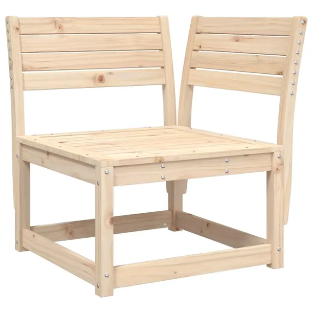 vidaXL Garten-Ecksofa 73x73x78 cm Kiefer Natur