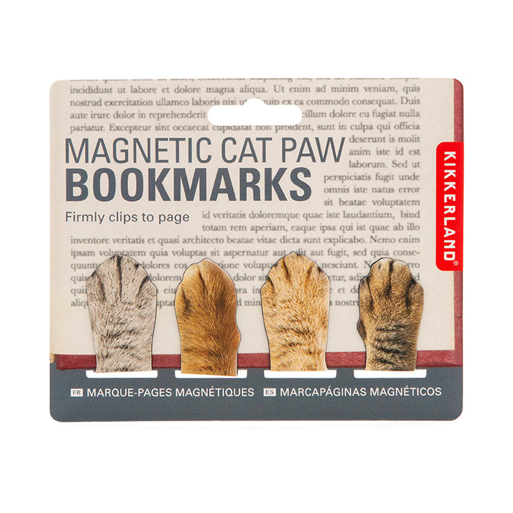 Kikkerland Home Katzenpfote Magnet Lesezeichen Set