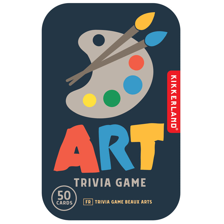 Kikkerland Play Art Trivia Quizspiel Kunst mit 50 Fragen