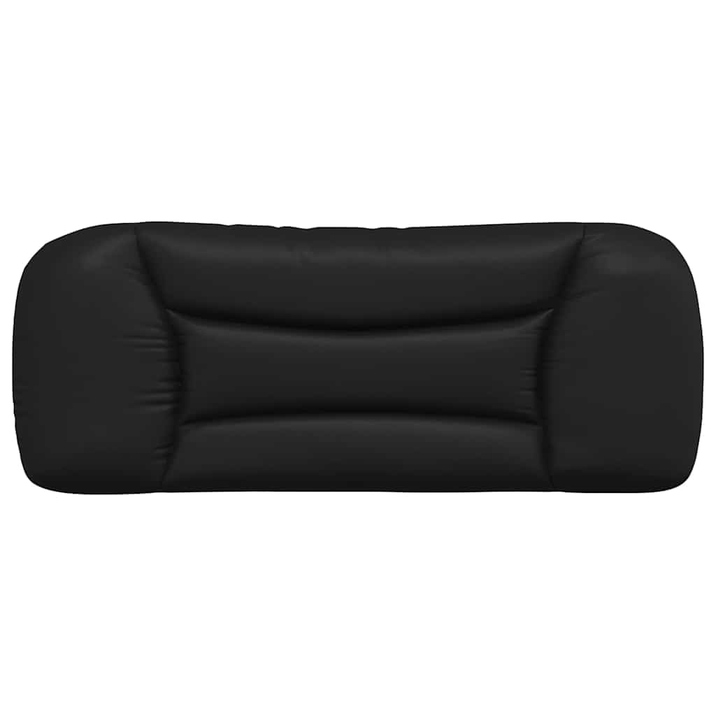 vidaXL Hvar Kopfteilkissen 100 cm Schwarz Kunstleder