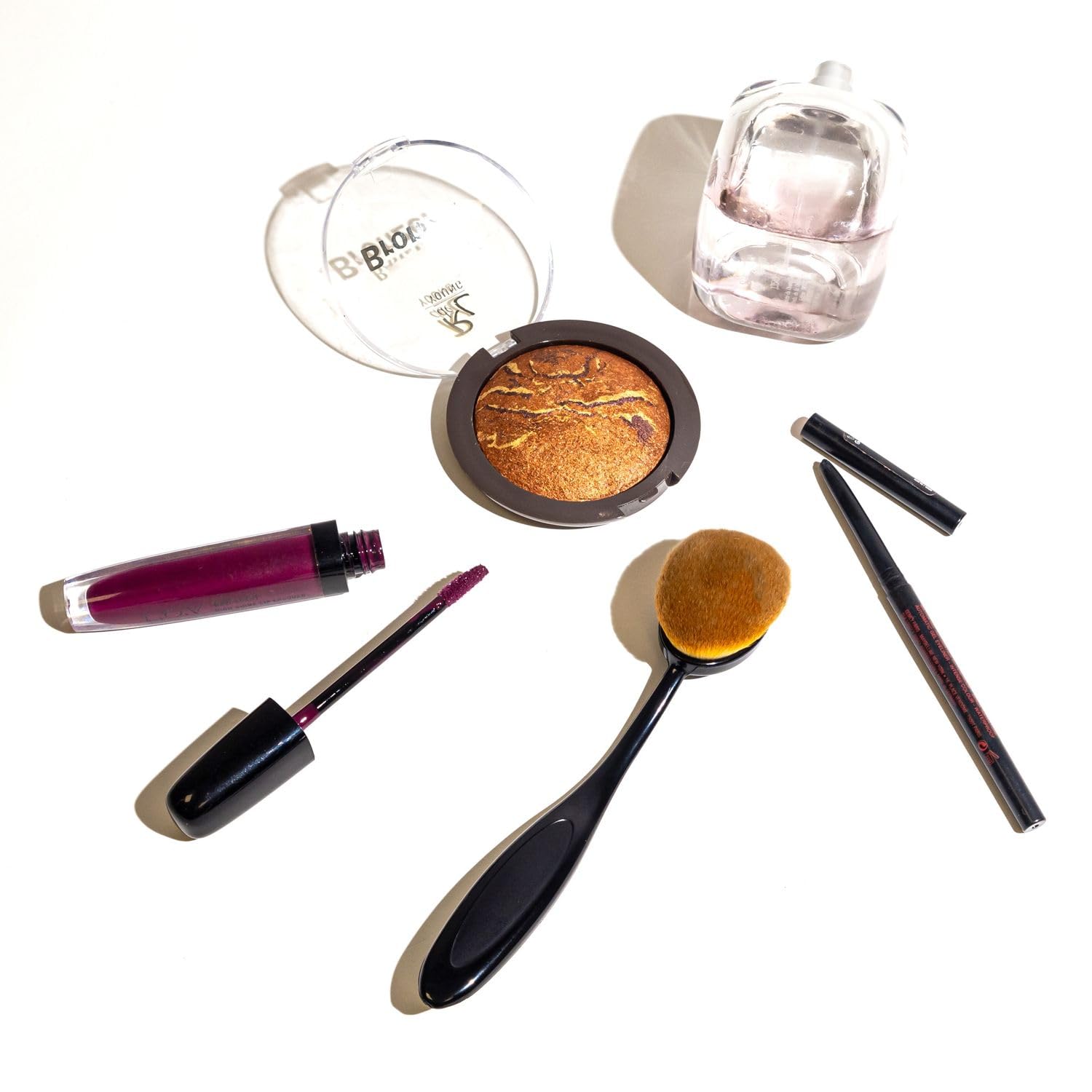Intirilife Make Up Pinsel Oval Größe 2 Foundation 3,5 cm