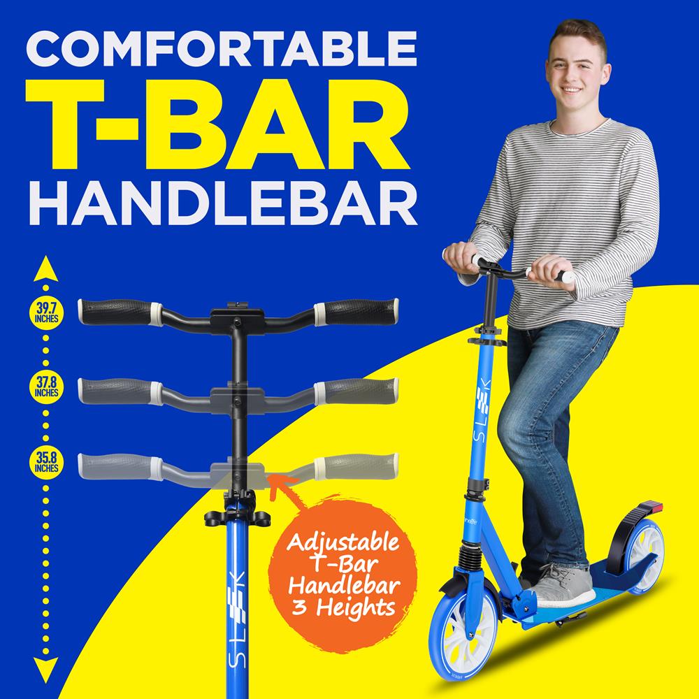 Serenelife Scooters Kick Scooter Erwachsene blau klappbar