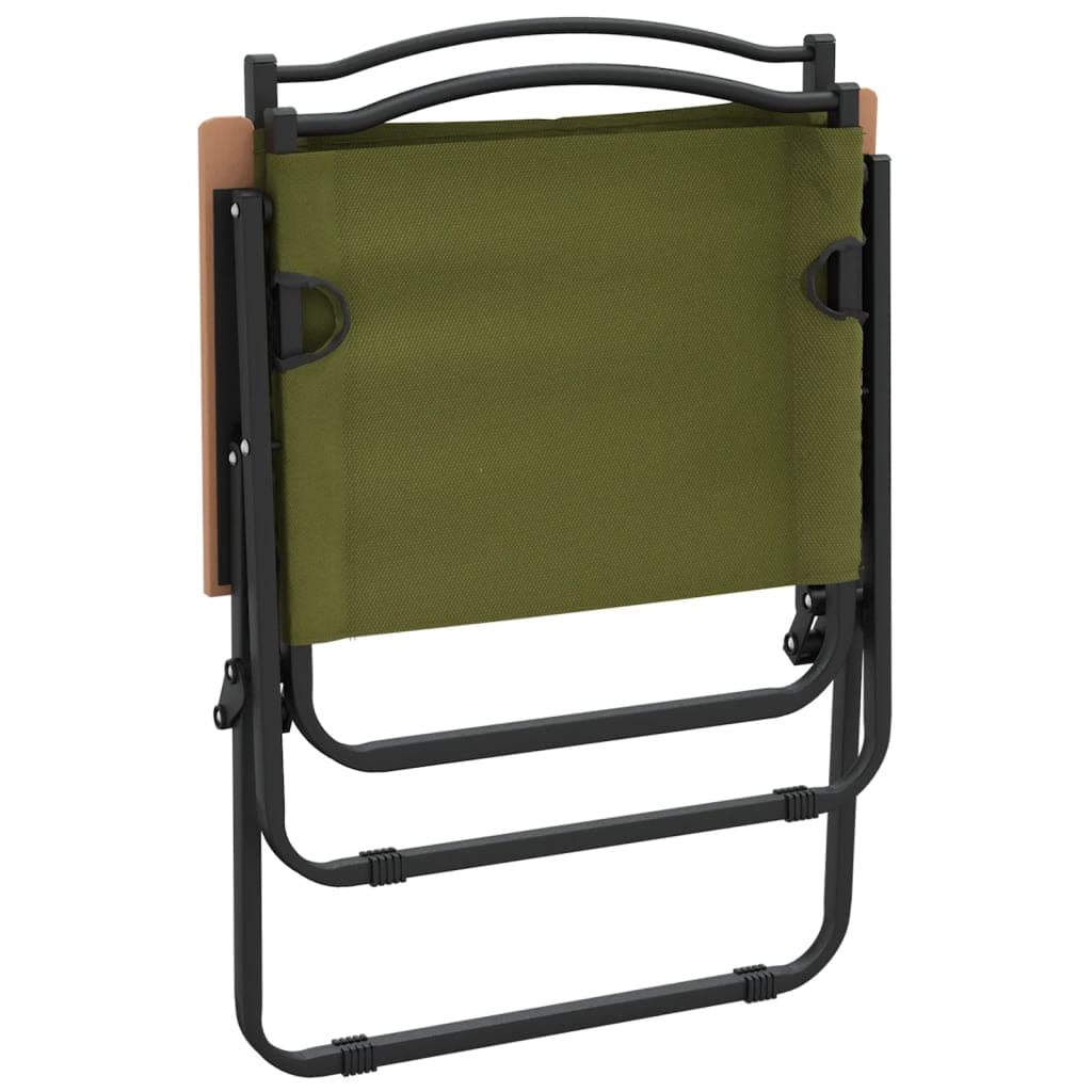 vidaXL Campingstühle 2 Stk Grün 54x55x78 cm Oxford