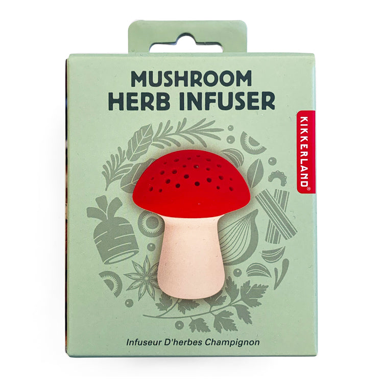 Kikkerland Kitchen Mushroom Herb Infuser Gewürzei Silikon
