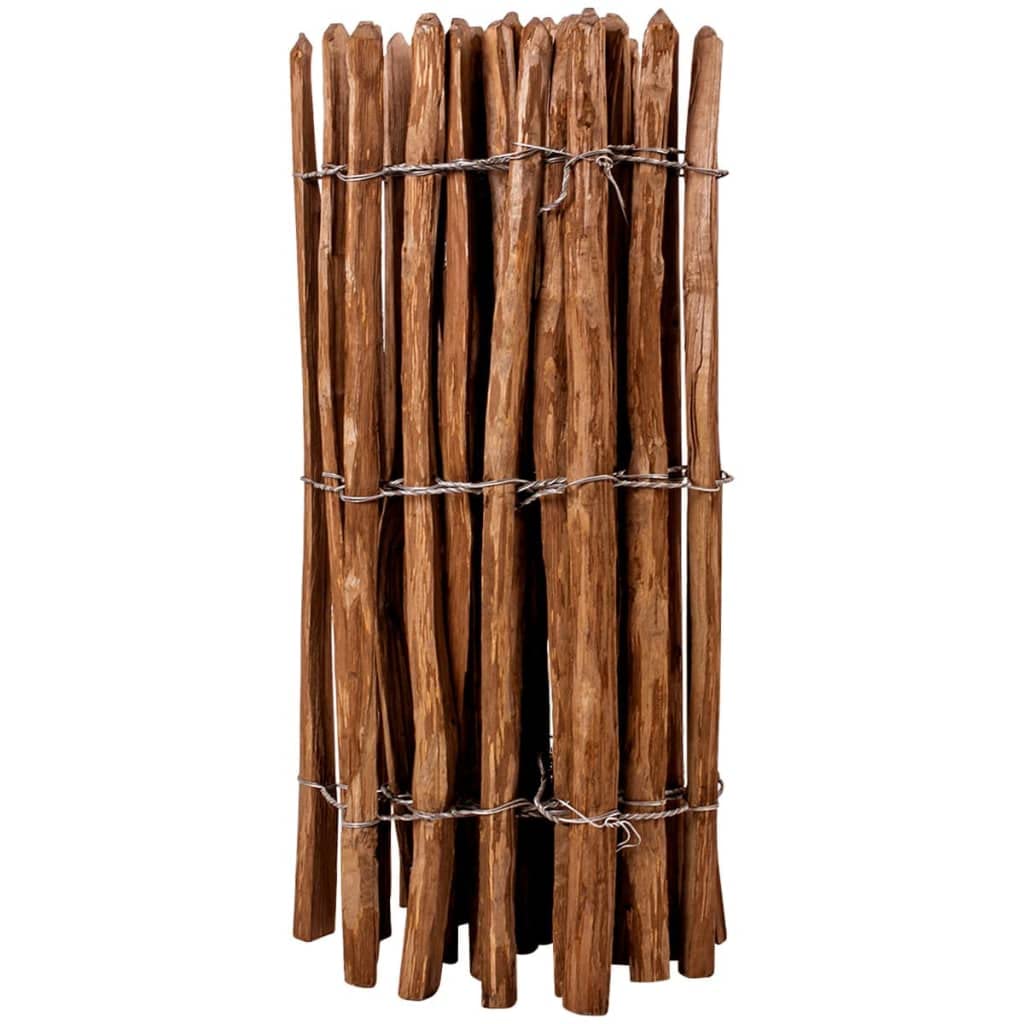 vidaXL Heim & Garten Staketenzaun Haselnuss 90x500 cm Rollzaun