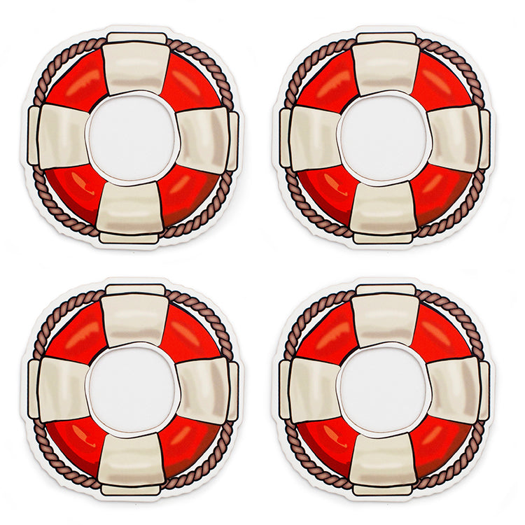 Kikkerland Kitchen Lifesaver Untersetzer 4er Set Kork