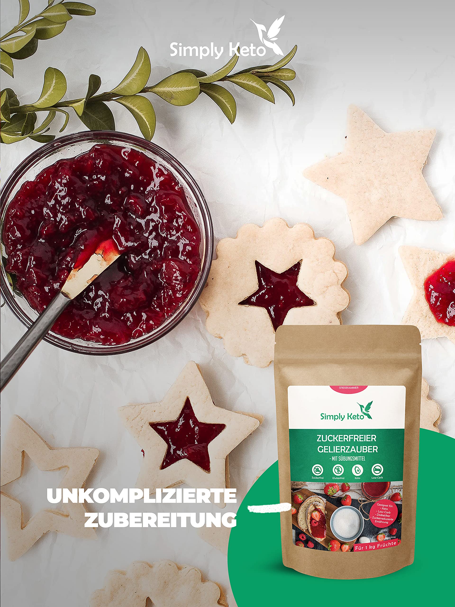 Simply Keto Gelierzauber Gelierzucker 230g ohne Zucker