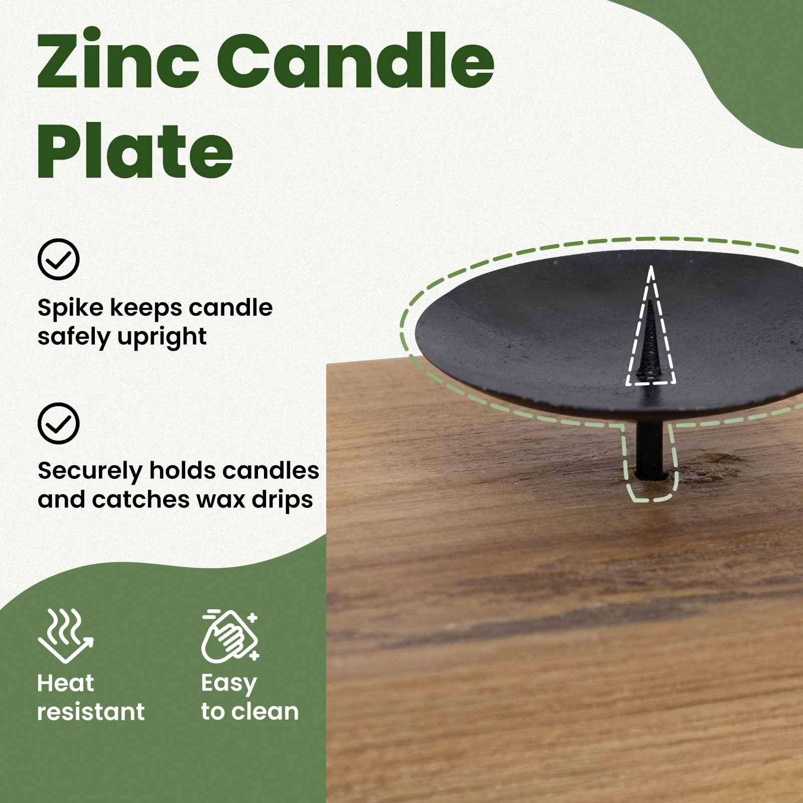 vidaXL Heim & Garten Kerzenhalter Natur 50 cm Teak Massivholz