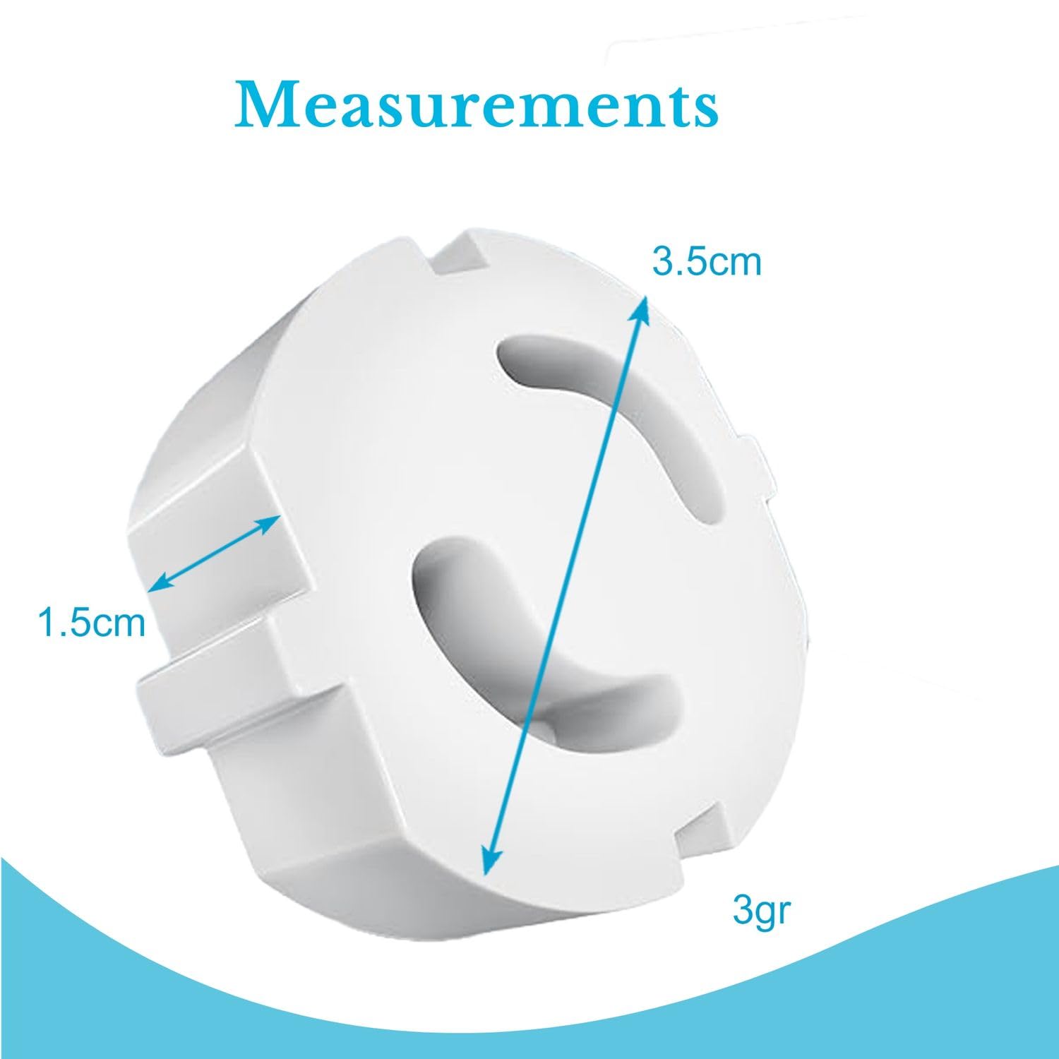 Intirilife Steckdosenschutz 20er Set Weiss Kindersicherung 3,5 cm