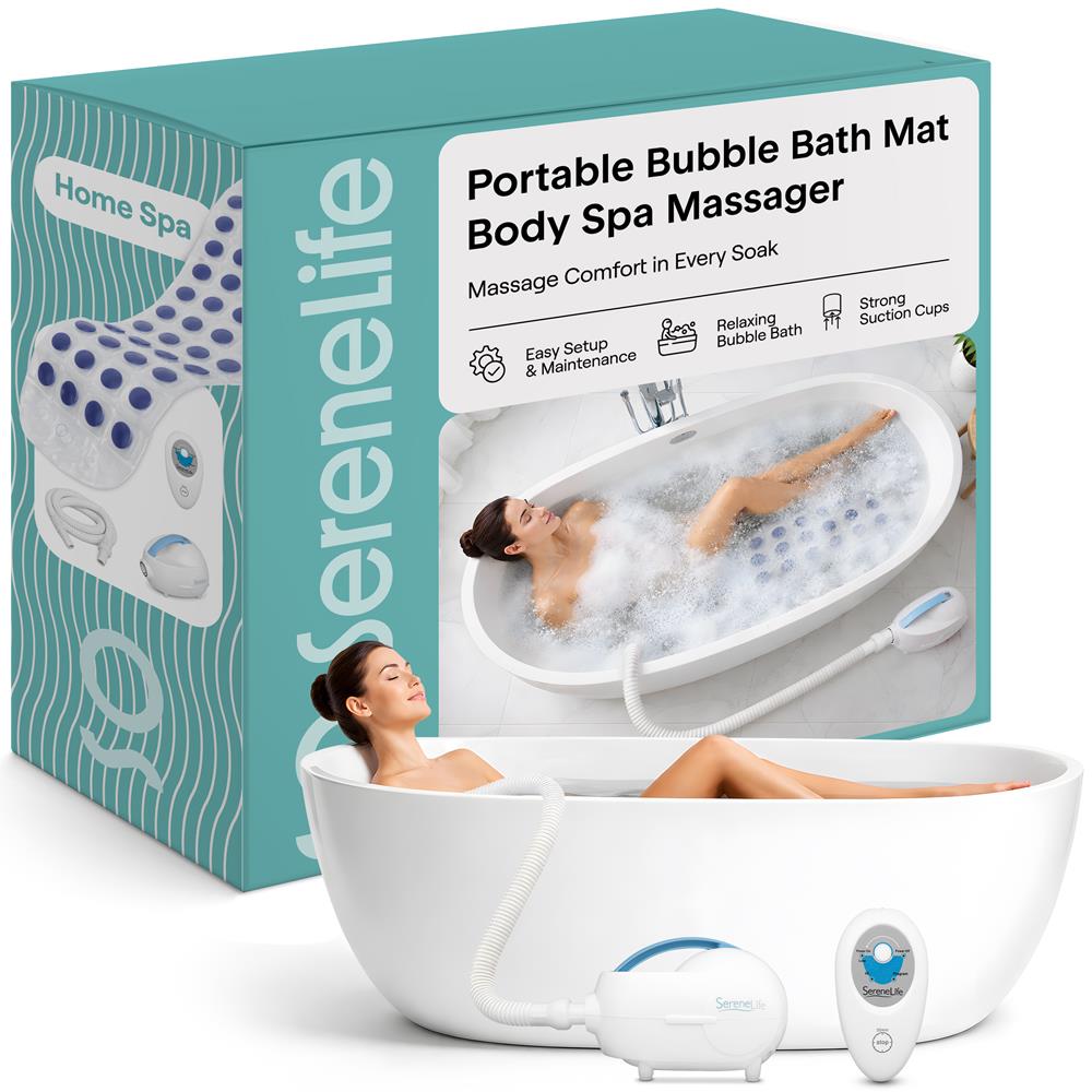 Serenelife AZPHSPAMT22 Sprudel Badematte mit Pumpe Fernbedienung
