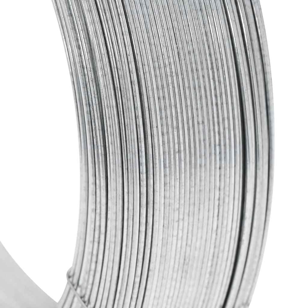 vidaXL Bindedraht 250m Draht Silbern 2mm Stahl