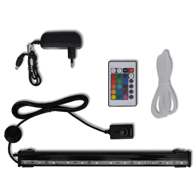 vidaXL LED Aquarium Leuchte RGB 32 cm Bubble Unterwasserlampe